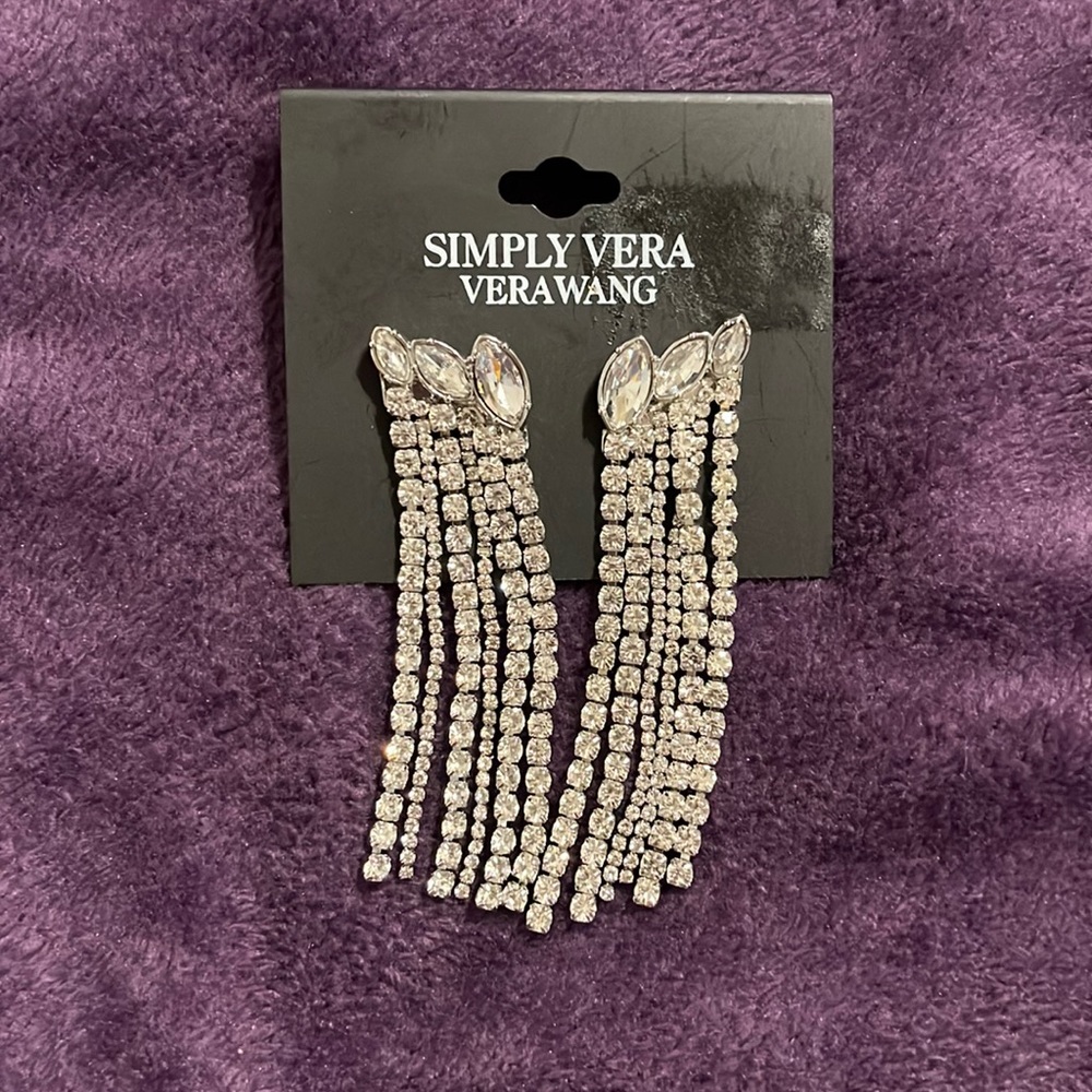 Silver Simply Vera Vera Wang Chandelier Drop Earrings